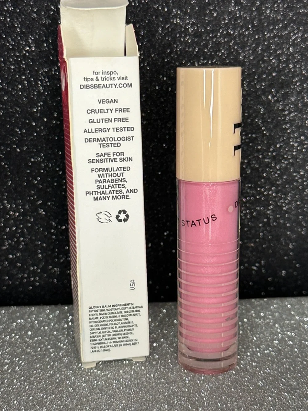Dibs Go To Glossy Balm — Italian Soda Pink Hydrating Lip Gloss